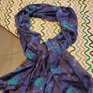 Skull Print Scarf